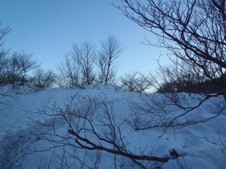 荒山の尾根に合流