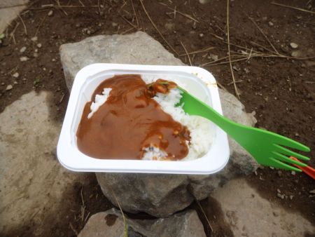 肌寒い中に食べる辛いカレーは最高に美味しかった