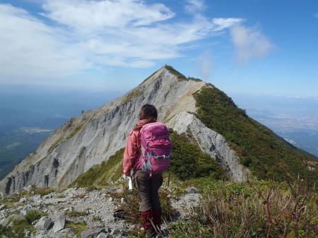 天狗ヶ峰から剣ヶ峰を目指す