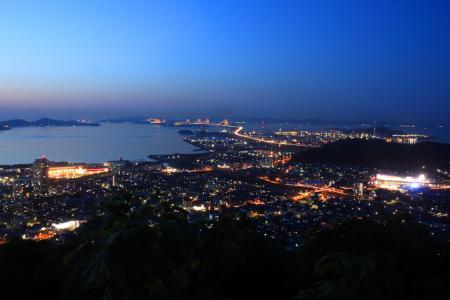登山後にいった青ノ山展望台からの夜景