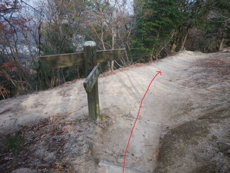 ここで分岐というか合流。右に進んでいく