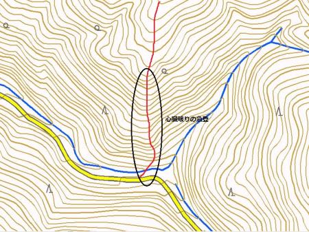 地図みるとこの通り。標高約200mがかなりきつい。距離はないんだが・・・