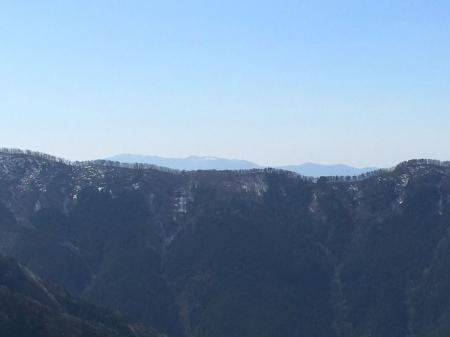 ここからは向こう側の大台ヶ原方面が見えた