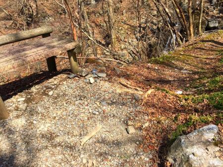 以前ここにあったものがなくなっていた。みかんの皮と・・・