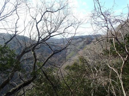 勝尾寺周辺の山々が見える