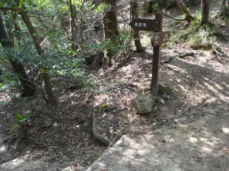 ここでも高座の滝への分岐がある