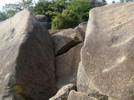 ここを登って岩場は終わる