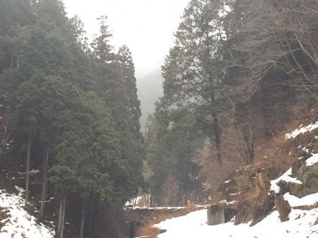 明神平方面はかなりガスっていた