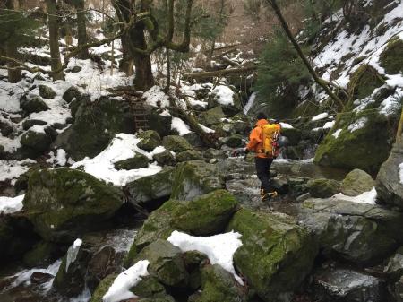 二つ目の沢渡り