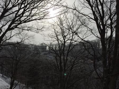 明神平が見えた