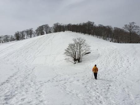 前山直下のこの登りも結構キツかった