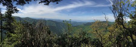 強力の頭からのパノラマはこちら