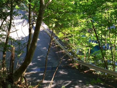 自転車をデポったところにピンポイントで降りてくることができた