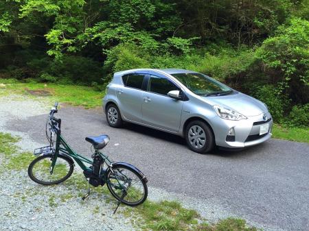 大川口から自転車でモジキ谷まで10分弱で到着！