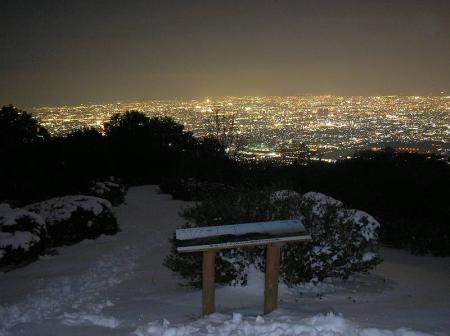 直登してきたのか、展望地の左側にはトレースがあった