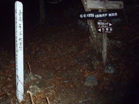 和佐又山の分岐に到着