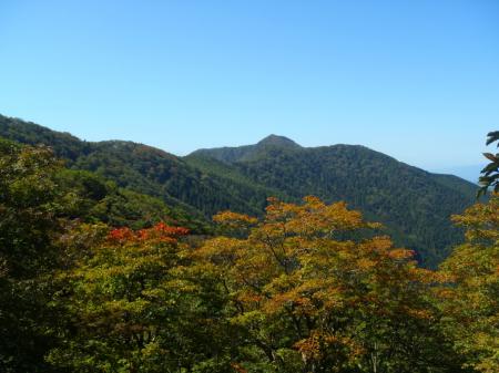 行こうとしていた薊岳がよく見えた！天気もバッチリ！