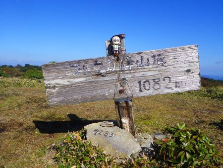 せっかくなのでフトウガ峰の山頂と雪村あおいちゃんを撮影しておいた