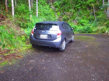 駐車ポイントまで戻ってきた。これで新宮市の登山遠征は終了。本当にお疲れ様でした