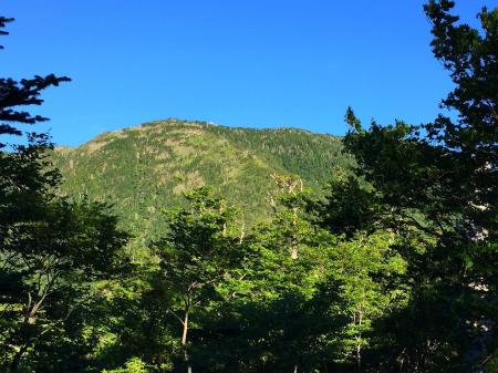 弁天の森から弥山小屋が見えた。あそこまで登るのか～
