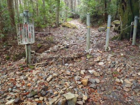 ここから入山という形になる