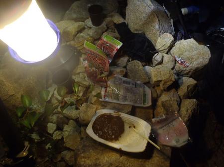 山でのカレーは美味しい