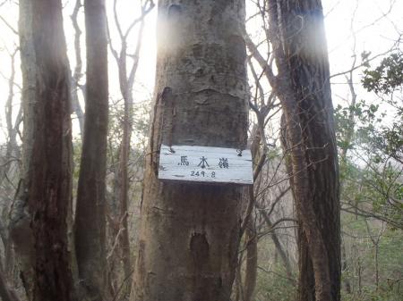 馬木の嶺（249.8m）到着