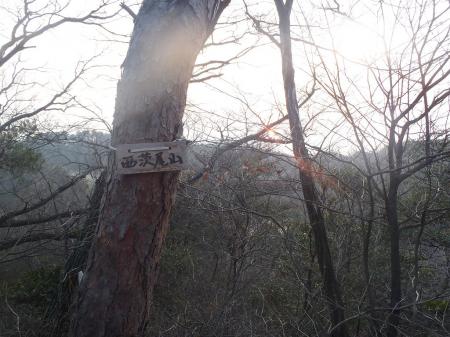 西茨尾山（257.5m）到着