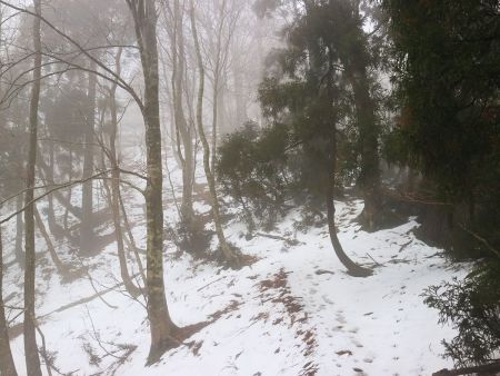 ここからいよいよ百里ヶ岳への登りがはじまる