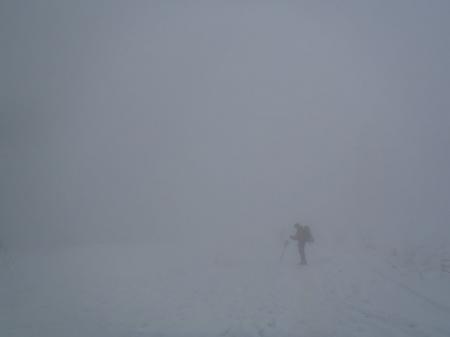 視界はほとんどなし