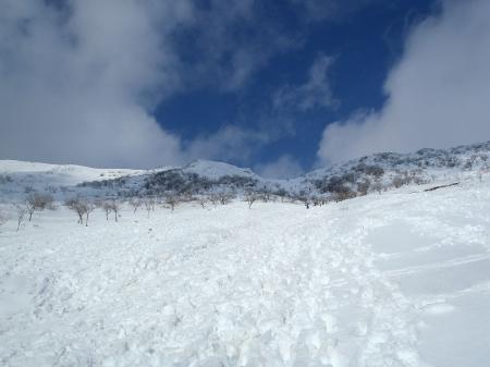 八合目まで登る