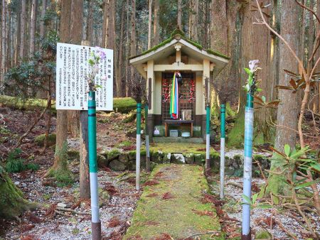 桜地蔵尊。こんなところに祀られていて見に来る人いるのかな！？