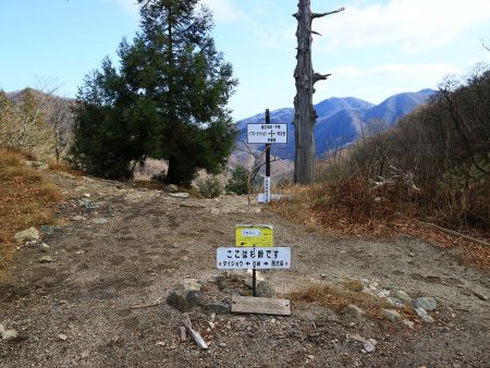 杉峠に到着。以前、雨乞岳に登った時はここからコクイ谷のほうへ下っていったと思う