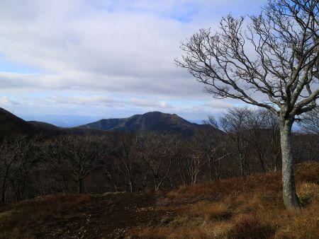 向こう側に見えてる山は方角的に綿向山かな！？