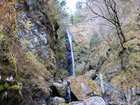 これが高滝かな！？かなりの落差だけどこれを無理矢理巻くんだよね