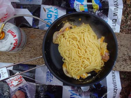 ソバいれたが、麺にかたまりがところどころあった