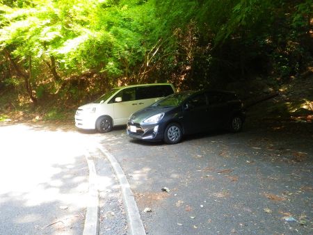 無料駐車場まで戻ってきた。短い時間だったけどお疲れ様でした