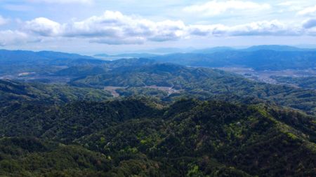 天橋立方面の空撮