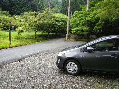 小新屋観音駐車場に車をとめてスタート