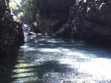 ここの水は入ると超冷たかった