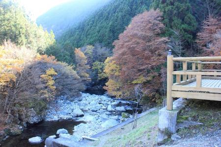 みたらい渓谷から続く綺麗な沢