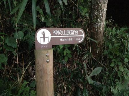 神於山の林道全体が1.8km