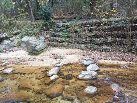 さて、道路が見えた