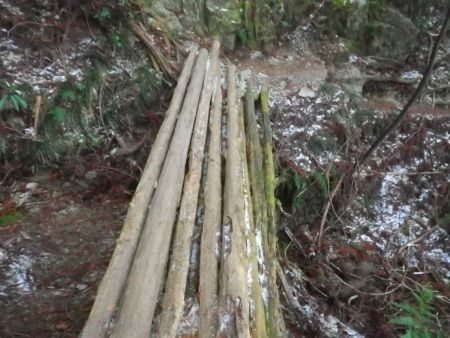 この橋を渡るんだけど、もうグニャグニャで怖い