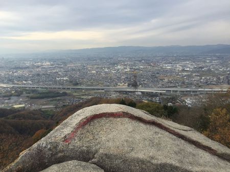 交野山・観音岩からの展望