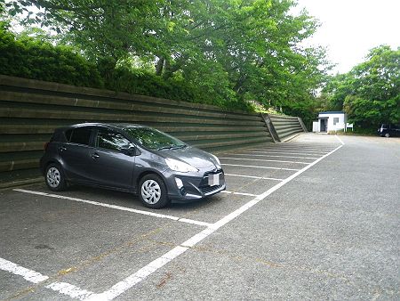 小赤壁駐車場に車をとめてスタートする