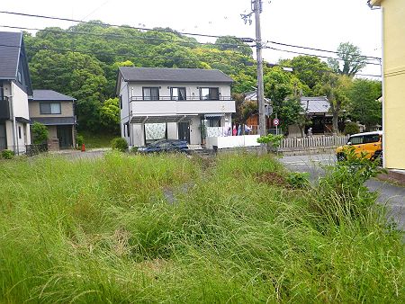 一旦は道路にでて次なる高坪山を目指す