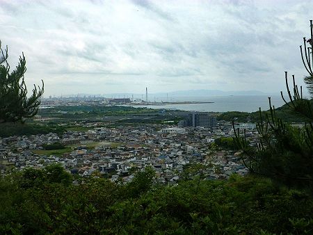 大日山からも少しの展望はあった。この付近の山はナイトハイクで行こうと思っていたけど、どうにも視界が狭いね