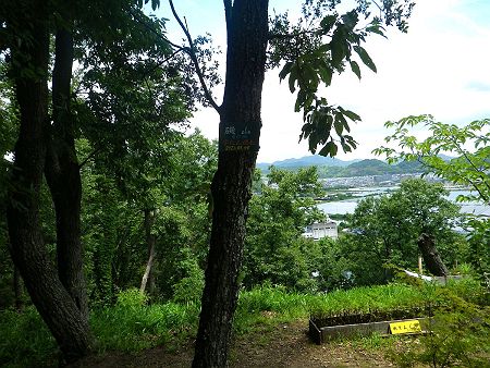 磯山（60m）の山頂プレートがあったけど、ここはピークというより登山道の途中にある広場って感じがした