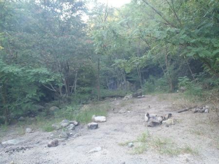 BBQができそうな広場。あともう少し